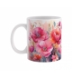 Tasse florale "Le Seigneur remplit ma vie de bonheur"