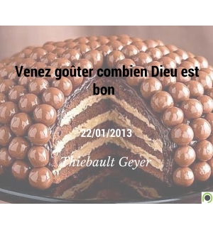 Venez goûter combien Dieu est bon - Thiebault Geyer - CD ou DVD