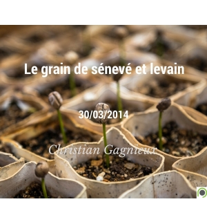 Le grain de sénevé et levain - Christian Gagnieux - CD ou DVD