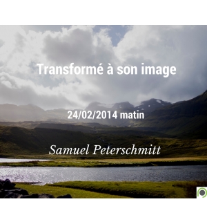 Transformé à son image - Samuel Peterschmitt - CD