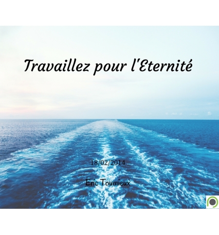 Travaillez pour l'Eternité - Eric Toumieux