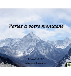 Parlez à votre montagne - Mamadou Karambiri - CD ou DVD