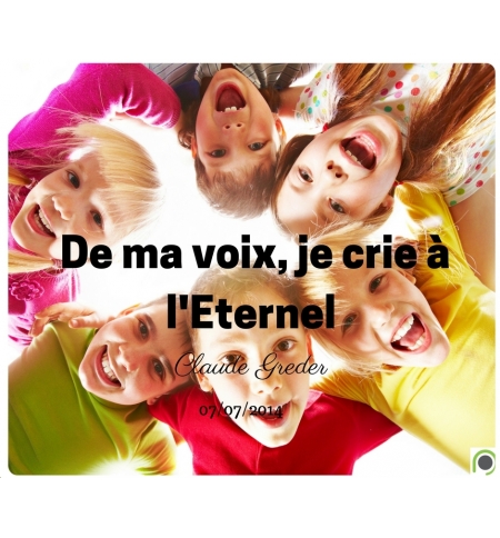 De ma voix, je crie à l'Eternel - Claude Greder - CD ou DVD