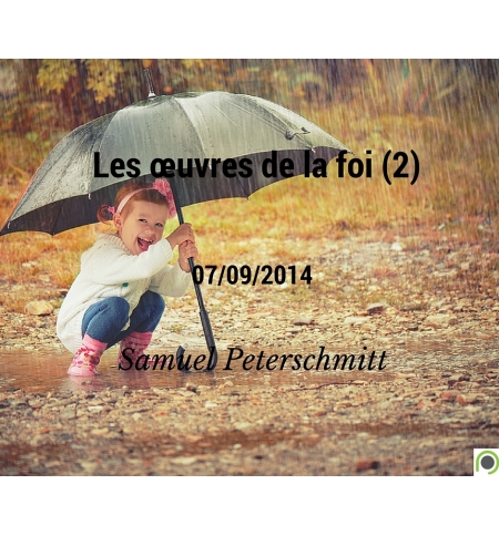Œuvres de la foi (2) - Samuel Peterschmitt - CD ou DVD Œuvres de la foi (2) - Samuel Peterschmitt - CD ou DVD