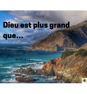Dieu est plus grand que… - Claude Greder - CD ou DVD