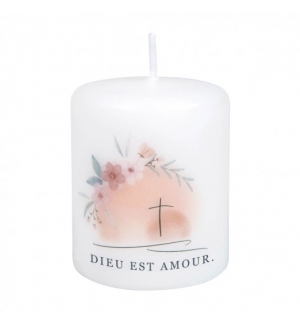 Bougie "Dieu est amour"