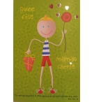 Carte "Bonne fête Maman chérie" avec verset et enveloppe