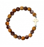 Bracelet de perles avec croix