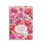 Carnet floral "Le Seigneur remplit ma vie de bonheur"