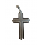 Croix bicolor - argent 925% 16x24 mm