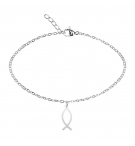 Bracelet argenté - "Bless you- Collection" - Ichtus