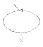Bracelet argenté - "Bless you- Collection" - Ichtus