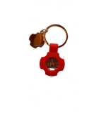 Porte clés Croix/JHS Rouge