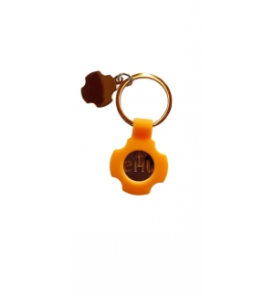 Porte-clés Croix/JHS Orange