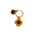 Porte-clés Croix/JHS Orange