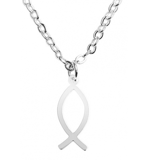 Chaîne argenté - "Bless you- Collection" - Ichtus