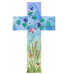  Croix en bois - Papillon/Raisins/Coccinelle 