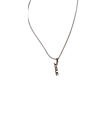 Collier avec pendentif "Jésus" inox