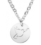 Chaîne argenté - "Bless you- Collection" - Colombe