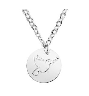 Chaîne argenté - "Bless you- Collection" - Colombe