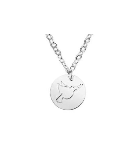 Chaîne argenté - "Bless you- Collection" - Colombe