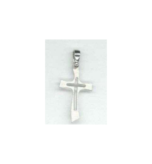 Croix/ croix découpé - argenté 925‰ (20x24mm)