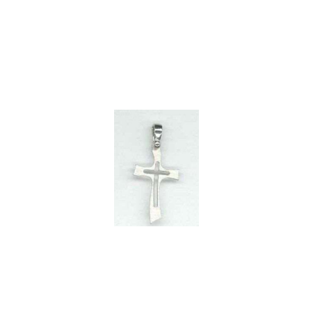 Croix/ croix découpé - argenté 925‰ (20x24mm)