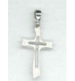 Croix/ croix découpé - argenté 925‰ (20x24mm)