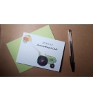 Carte Double Anniversaire - Tracteur avec ballons