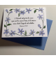 Carte Double Condoléances - Pervenche Psaume 34v19