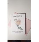 Carte Double Merci Beaucoup -Rosier Proverbes 17v17