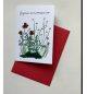 Carte Double Anniversaire - Fleurs des Champs