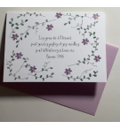 Carte Double- Avec Verset - Psaume 34v16