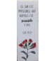  Signet Fleurs Rouges avec verset Luc 18v27