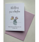 Carte Double Félicitations Baptème Crocus Avec Verset 1 Jean 5v12