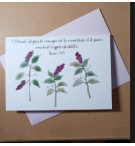 Carte Double  Sincères Condoléances Lilas Avec Verset Psaume 34v19