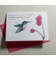 Carte Double Colibri Avec Verset Psaume 100v5