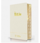Bible Segond 21 compacte (Premium Style) couverture souple toile blanche, avec t