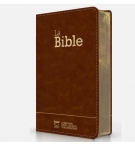 Bible Segond 21 compacte (Premium Style) couverture souple, cuir brun, avec tran
