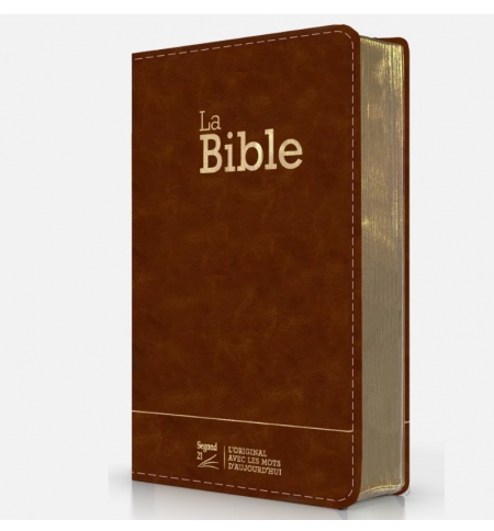 Bible Segond 21 compacte (Premium Style) couverture souple, cuir brun, avec tran Bible Segond 21 compacte (Premium Style) couverture souple, cuir brun, avec tran
