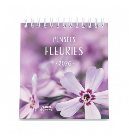 Calendrier Pensées fleuries 2026
