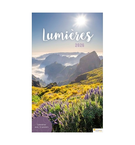 Calendrier lumières 2026 - 12 posters A3 photos la nature avec versets
