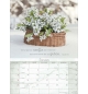 Calendrier moments de joie 2026 - 1 case par jour avec 12 photos de fleurs
