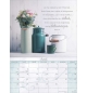 Calendrier moments de joie 2026 - 1 case par jour avec 12 photos de fleurs