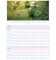Calendrier multiplanning 2026 - A suspendre 5 colonnes avec photos