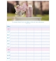 Calendrier multiplanning 2026 - A suspendre 5 colonnes avec photos