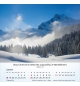 Calendrier montagnes 2026 - A poser - 12 photos couleurs avec versets