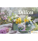Calendrier délices 2026 - A poser 12 photos de fleurs avec versets