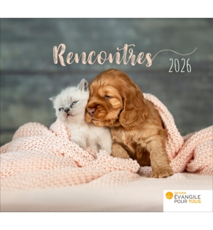 Calendrier rencontres 2026 - 12 photos avec versets