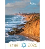 Calendrier Israël 2026 - A suspendre 1 case par jour avec 12 photos